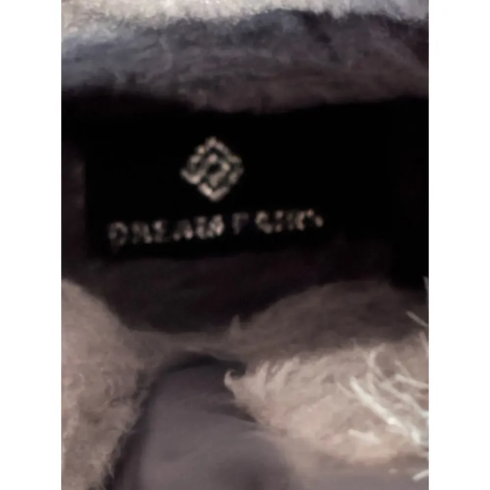 Dream Pairs Kids Waterproof Snow Boots Grey Black Faux Fur Lined Winter‎ US 1